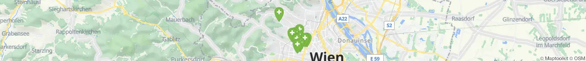 Map view for Pharmacy emergency services nearby 1180 - Währing (Wien)